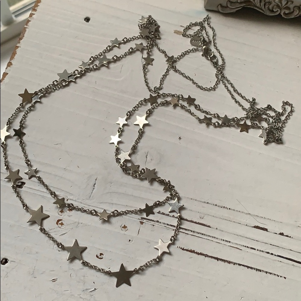 Two Layer Star Necklace - image 1